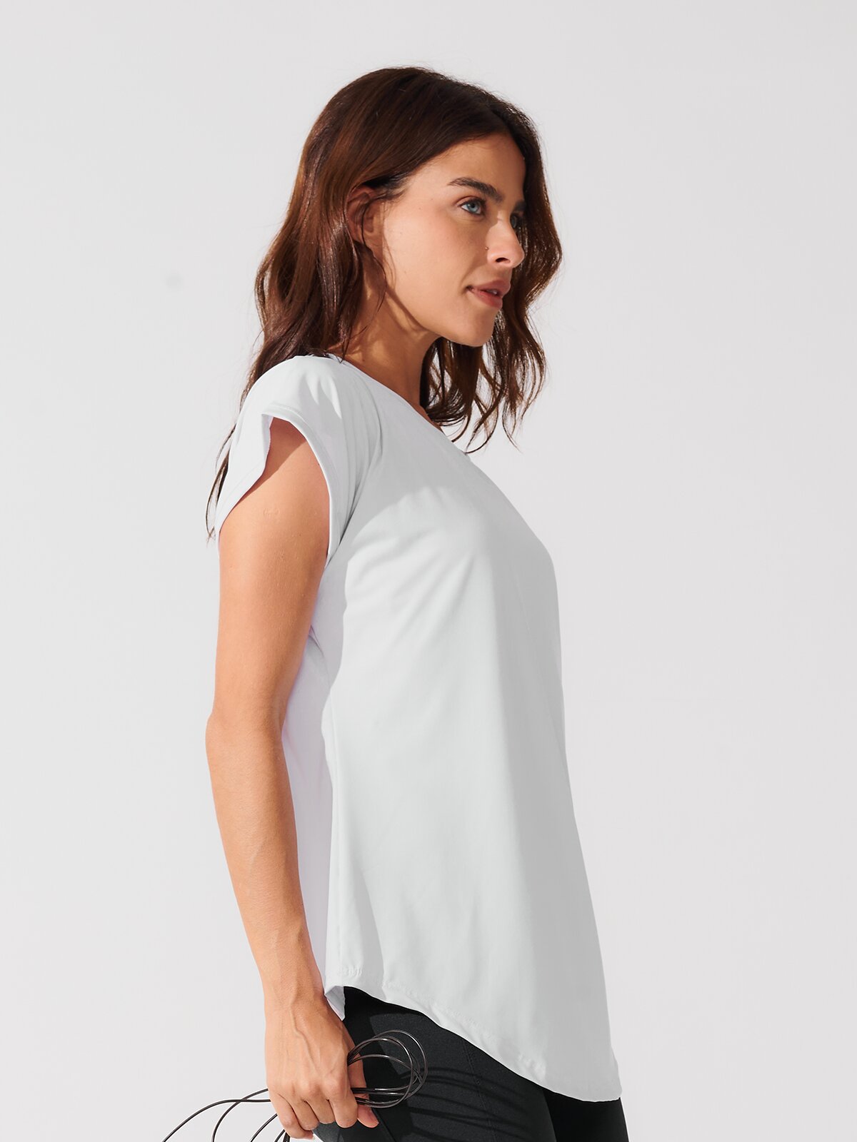 T-Shirt Essencial Alongada Branco