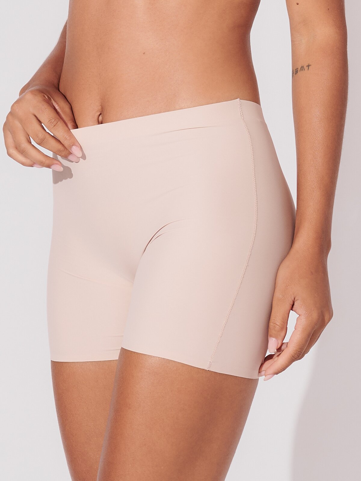 Calcinha Shorts Sem Costura Segunda Pele Rose