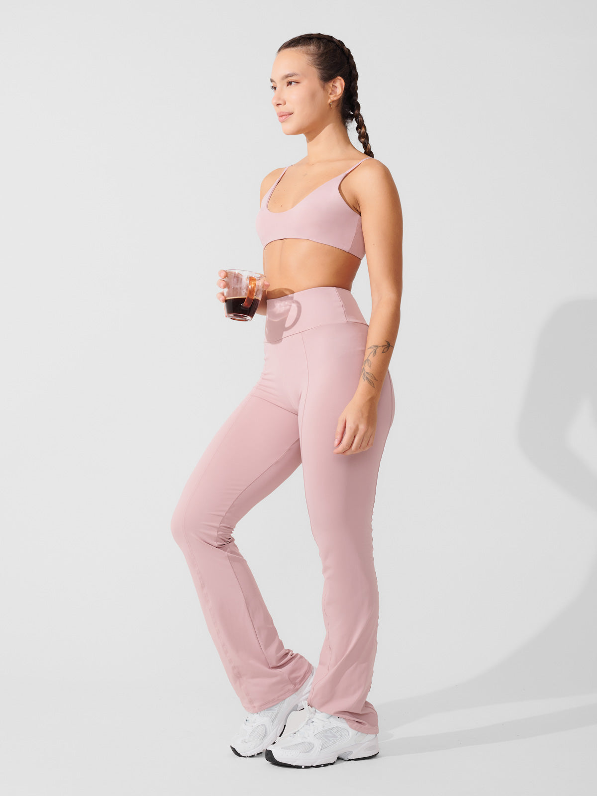Conjunto Calça Bailarina Rose + Top Slim Rose