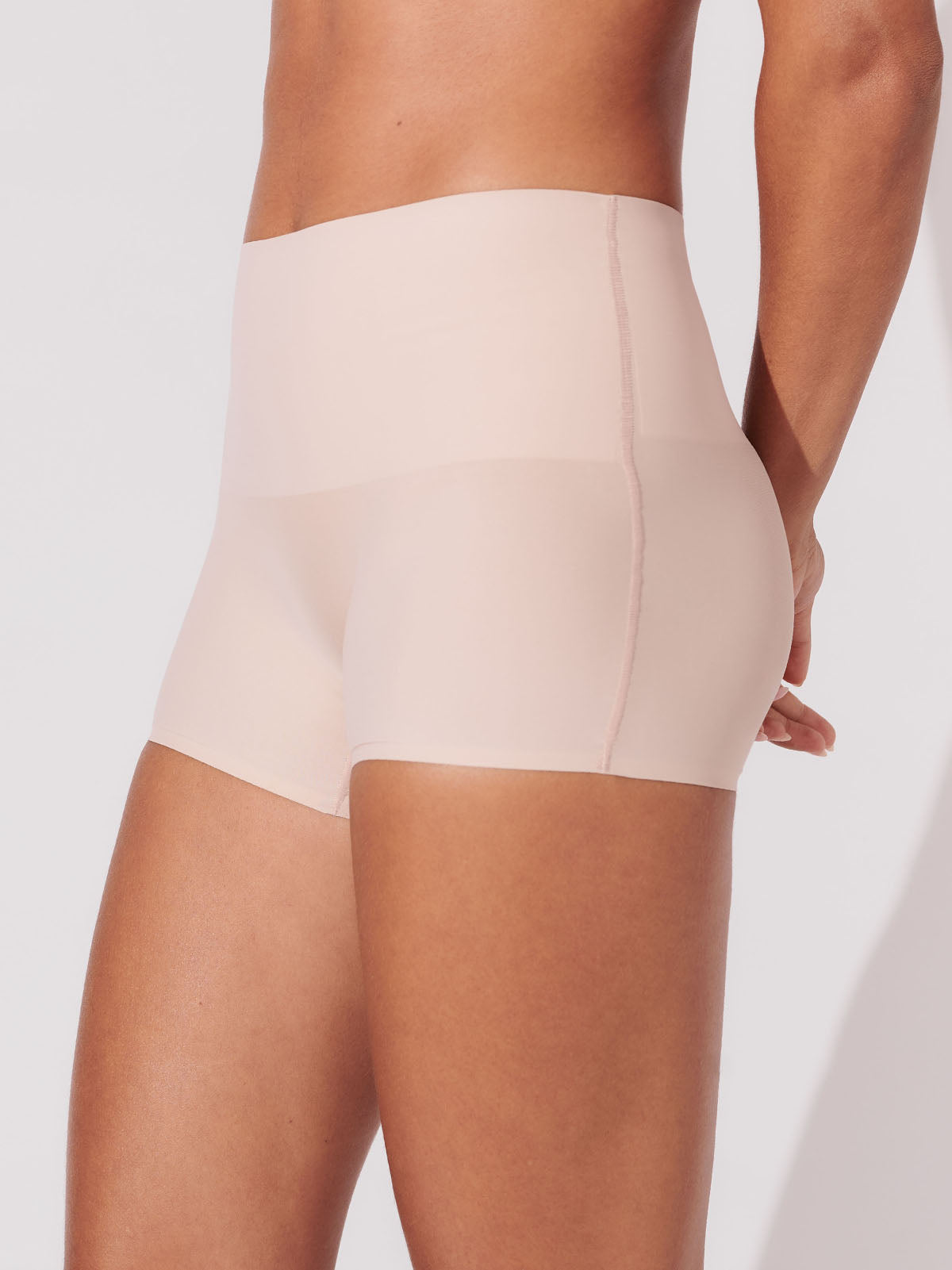Kit com 3 Calcinhas Boxer Redutora Sem Costura Segunda Pele Rose - R$80,90 Cada