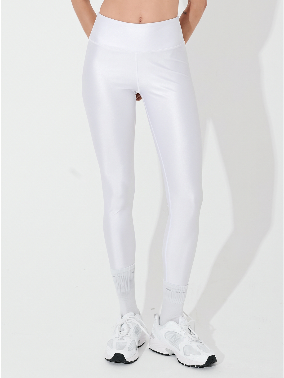 Calça Legging Brilho Cirre Branco
