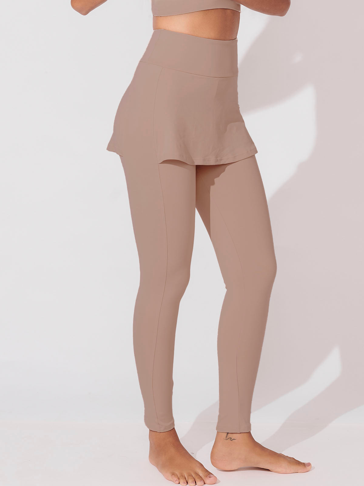 Calça Legging com Tapa Bumbum Marrom Cacau