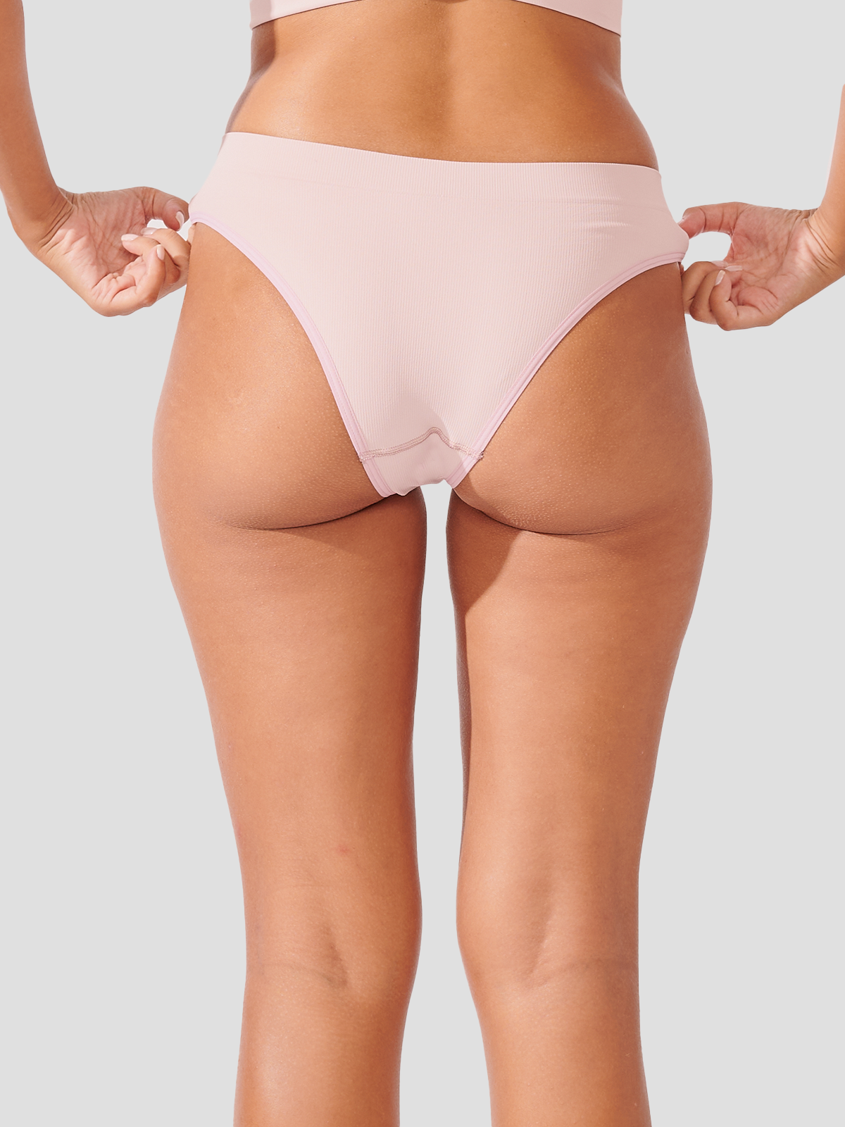 Kit com 6 Calcinhas Biquíni Canelado Sem Costura Premium Rose - R$51,65 cada
