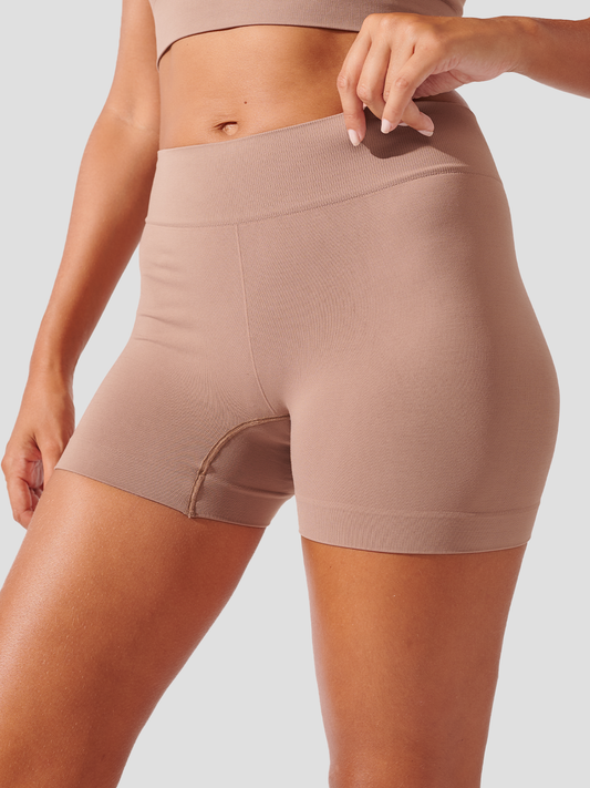 Calcinha Boxer Sem Costura Premium Marrom Cacau