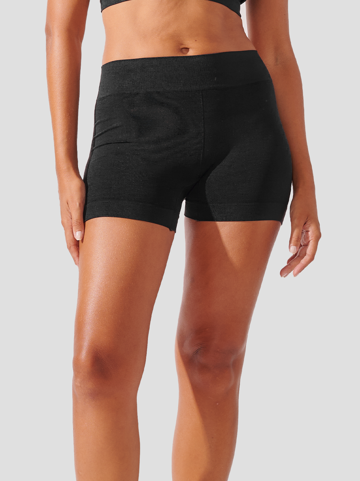 Kit com 3 Calcinhas Boxer Boyshort Sem Costura Premium Preto - R$76,42 cada