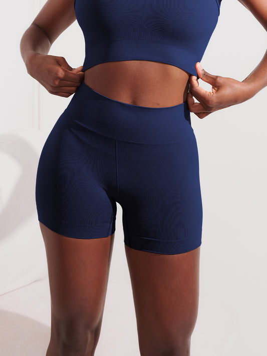 Calcinha Boxer Modeladora Sem Costura Premium Azul Marinho