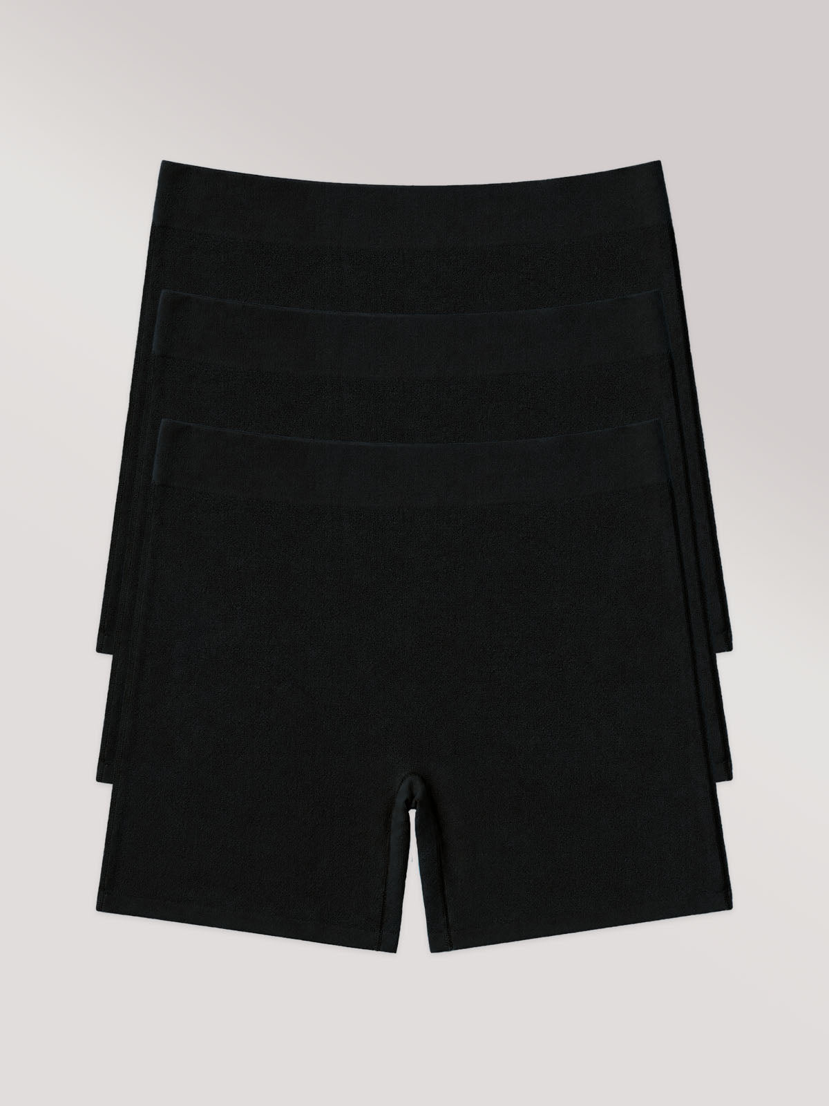 Kit com 3 Calcinhas Shorts Algodão Premium Sem Costura Preto