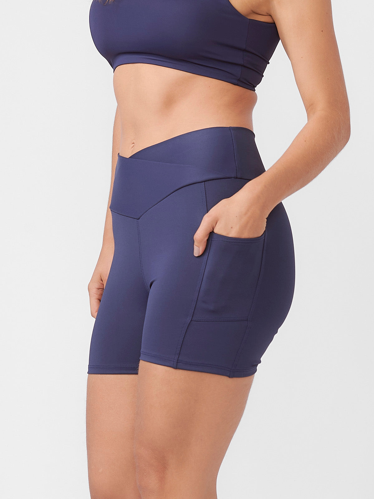 Shorts Fitness Crossover Azul Marinho
