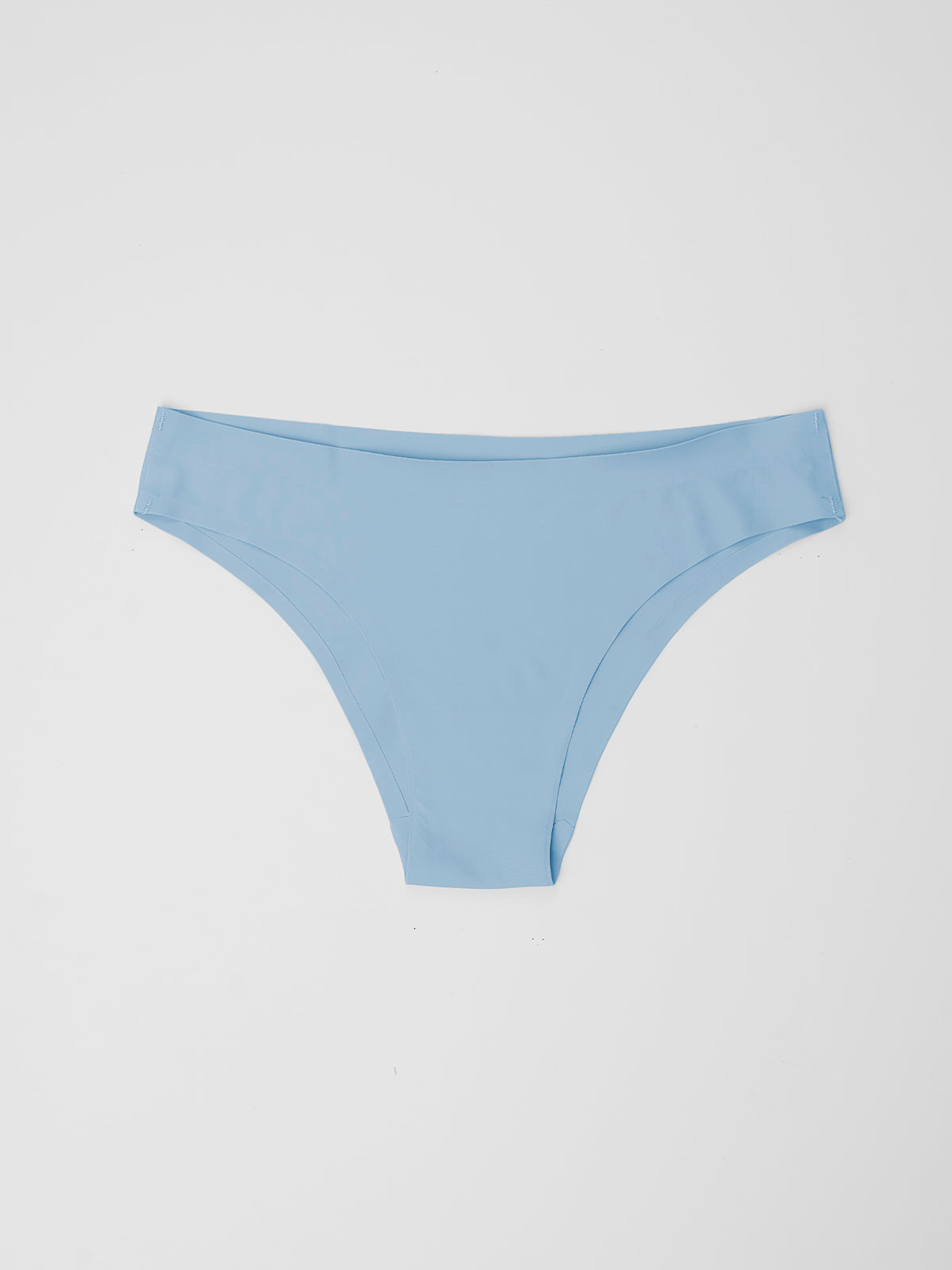 Kit com 10 Calcinhas Biquíni Sem Costura Segunda Pele Azul Bebê - R$18,99 cada