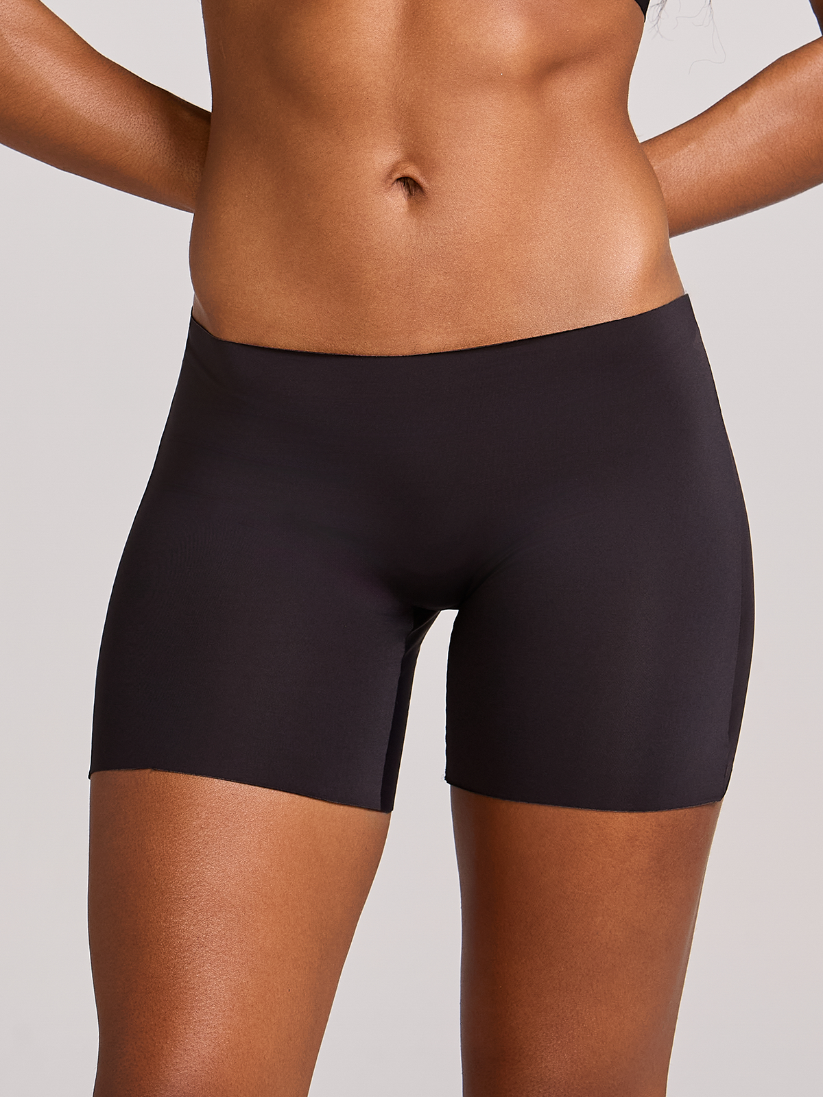 Calcinha Boxer Short Invisível Sem Costura Preto