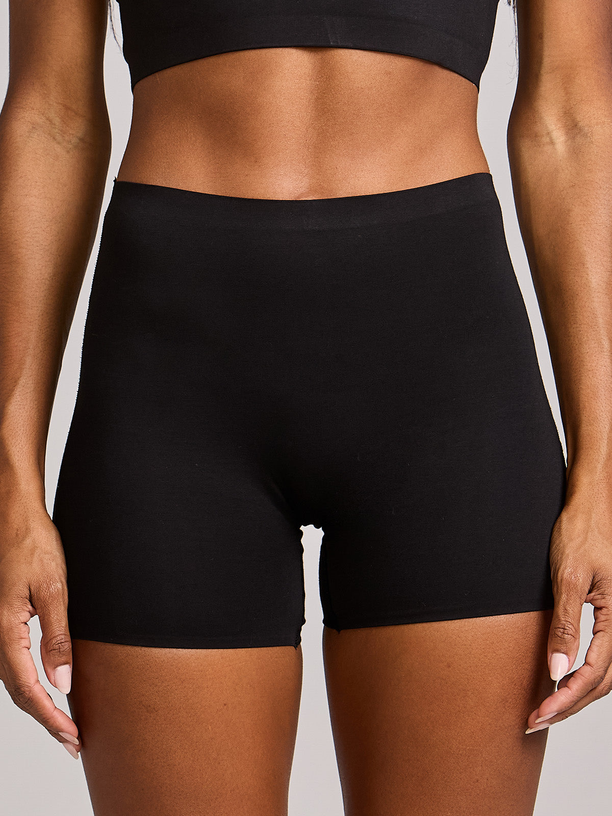 Calcinha Shorts Algodão Premium Sem Costura Preto