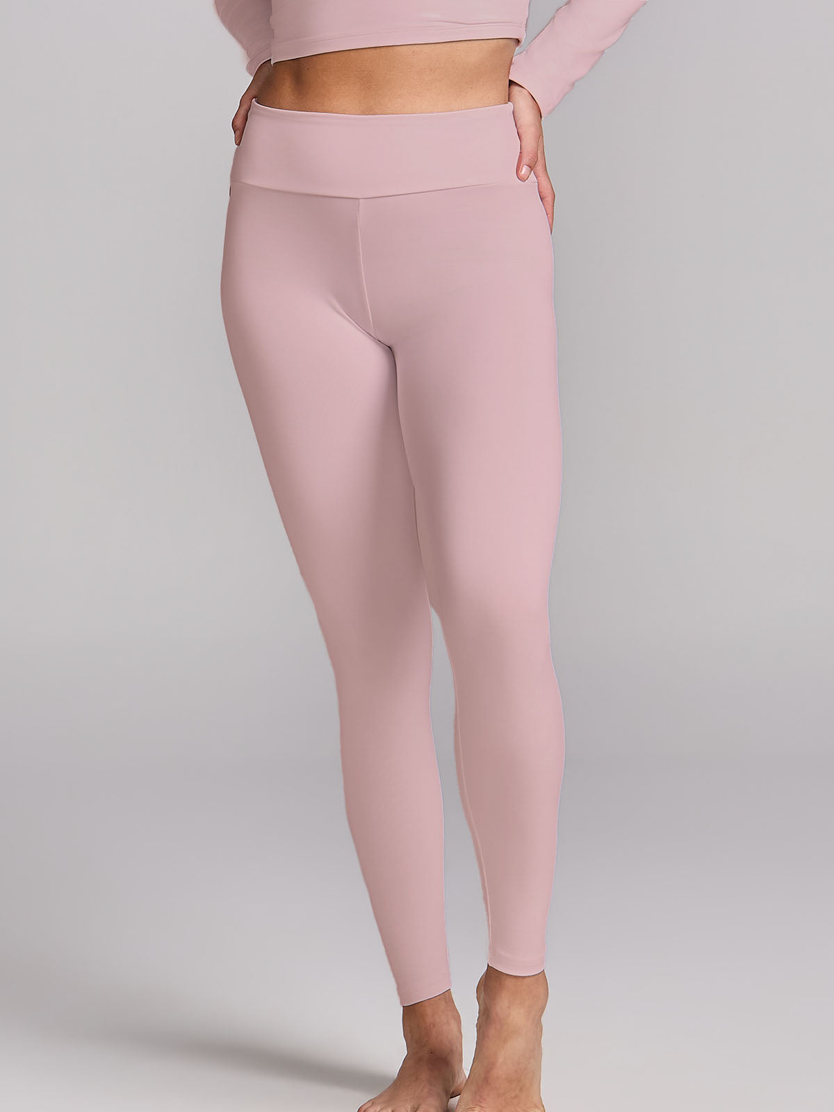 Calça Legging Levanta Bumbum Cós Em V Rose