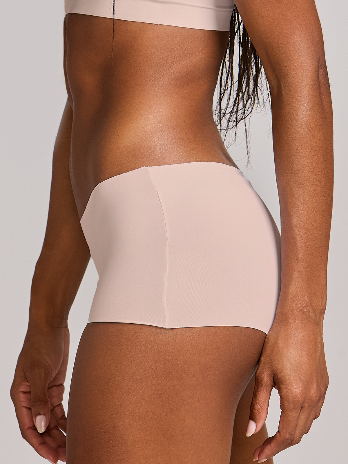Calcinha Boxer Boyshort Invisível Sem Costura Rose