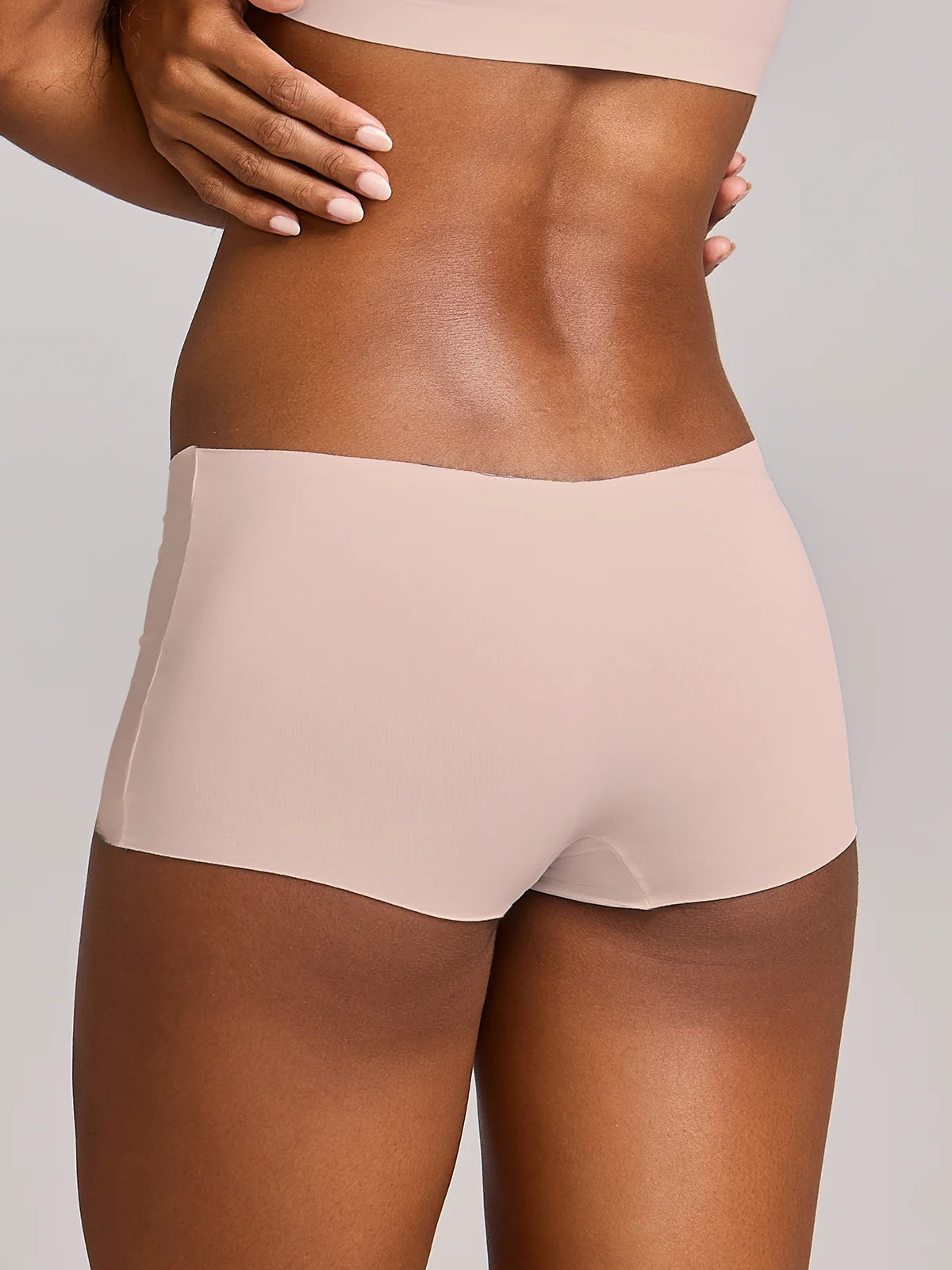 Kit com 10 Calcinhas Boxer Boyshort Invisível Sem Costura Rose