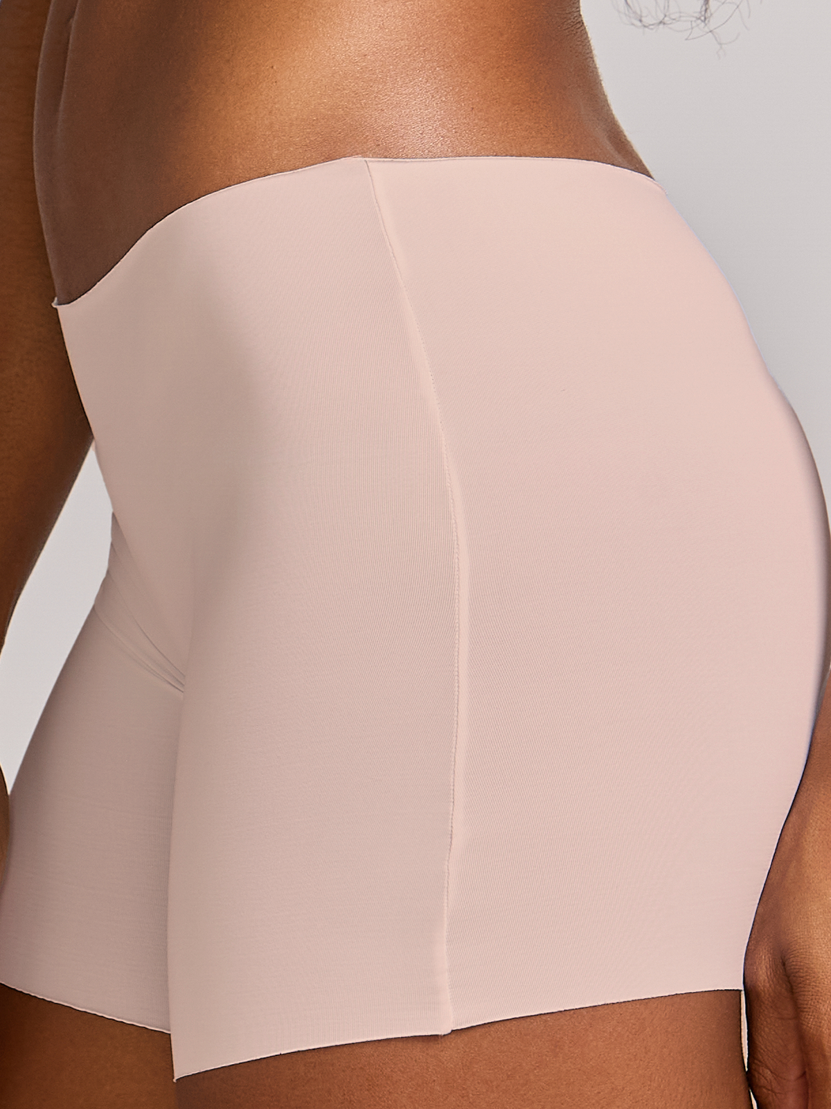 Calcinha Boxer Short Invisível Sem Costura Rose