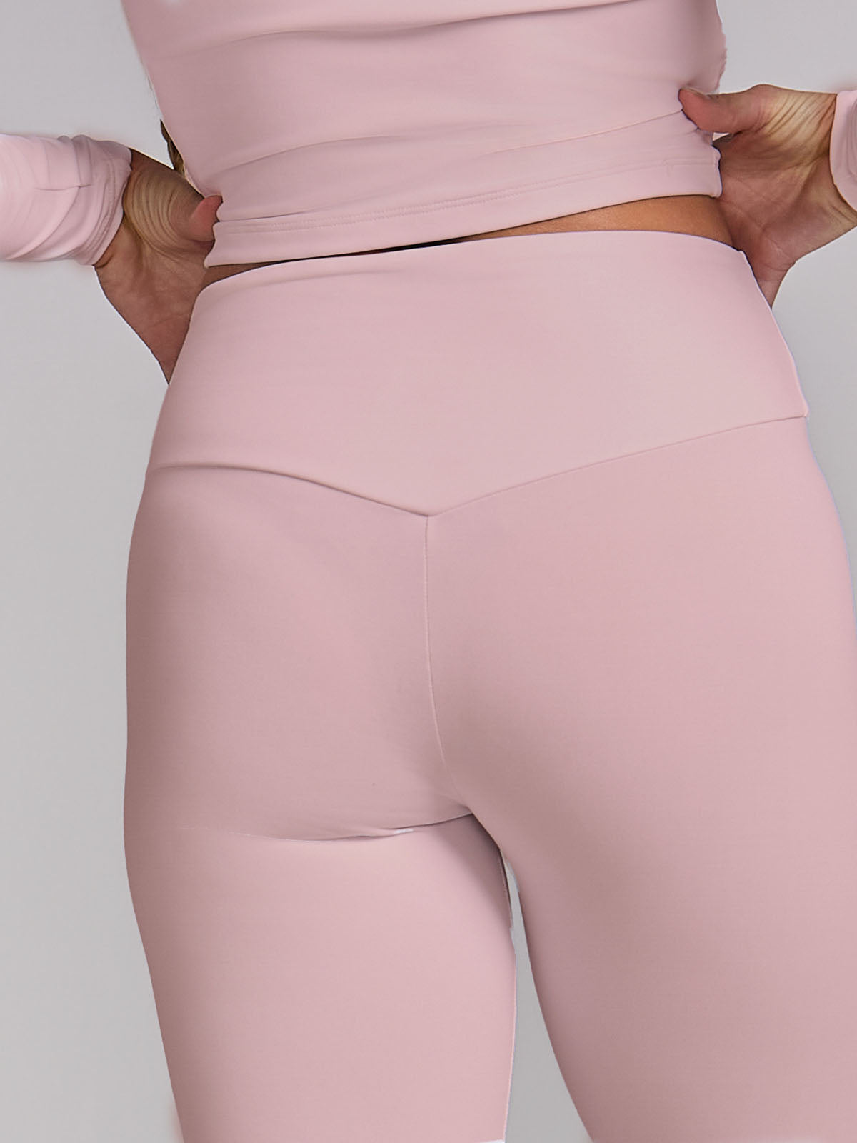 Calça Legging Levanta Bumbum Cós Em V Rose
