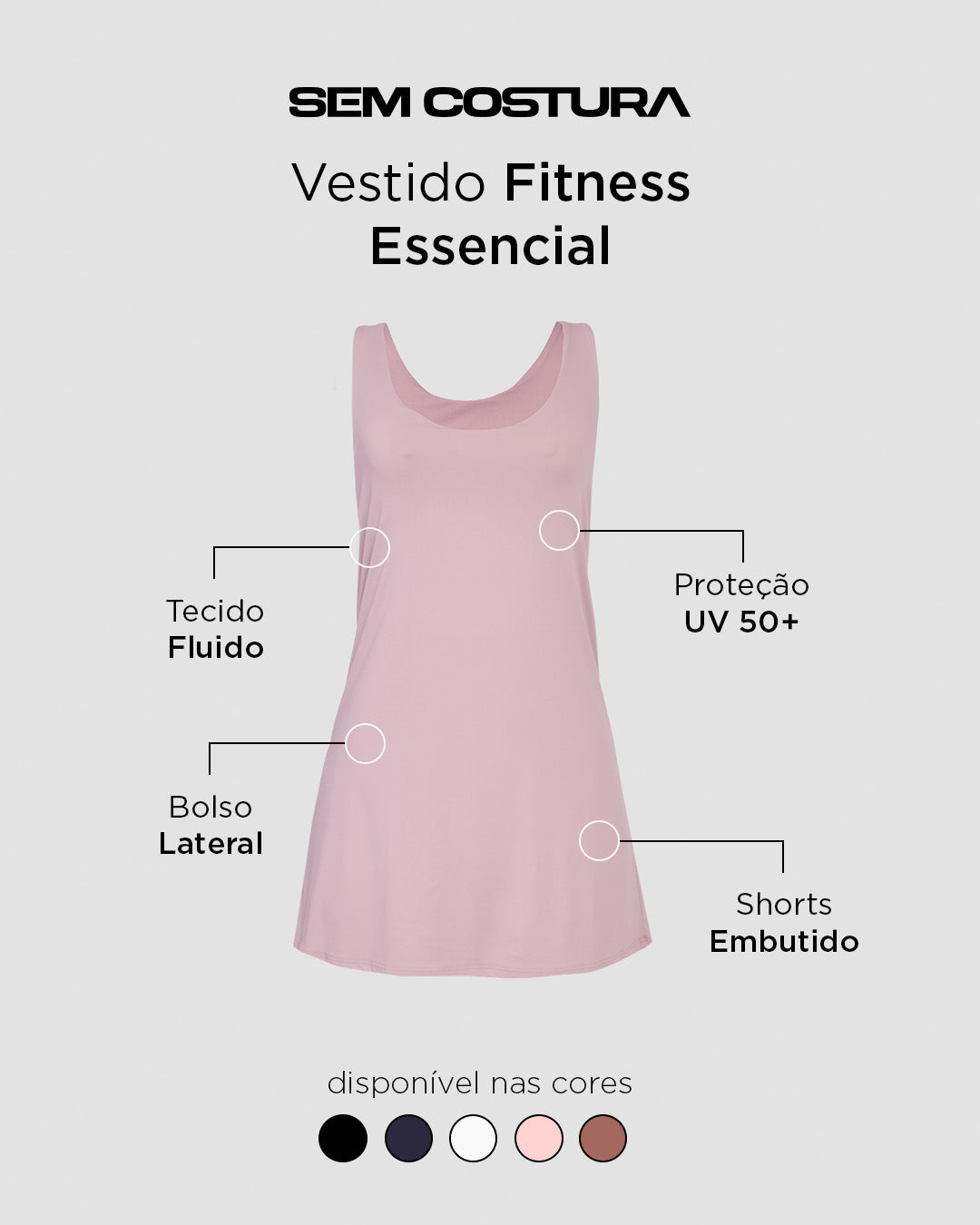 Vestido Fitness Essencial