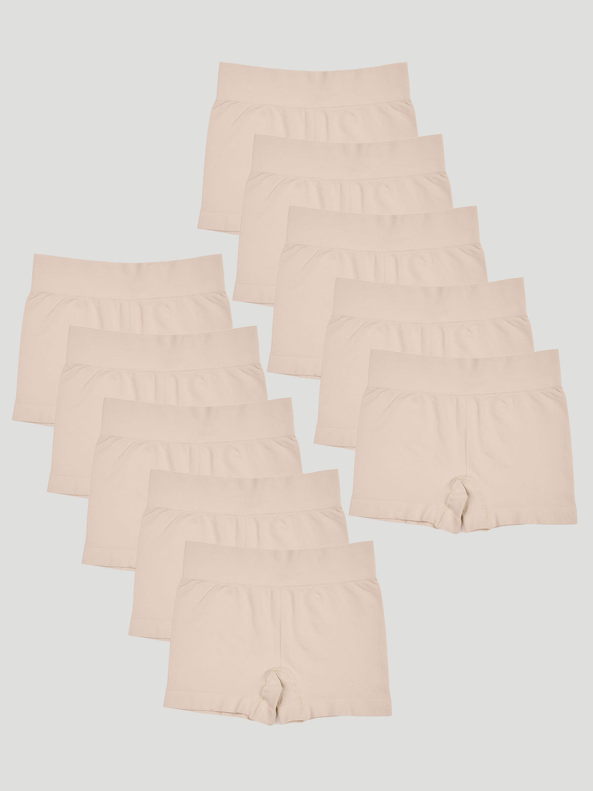 Kit com 10 Calcinhas Boxer Modeladora Sem Costura Premium Bege - R$84,99 cada