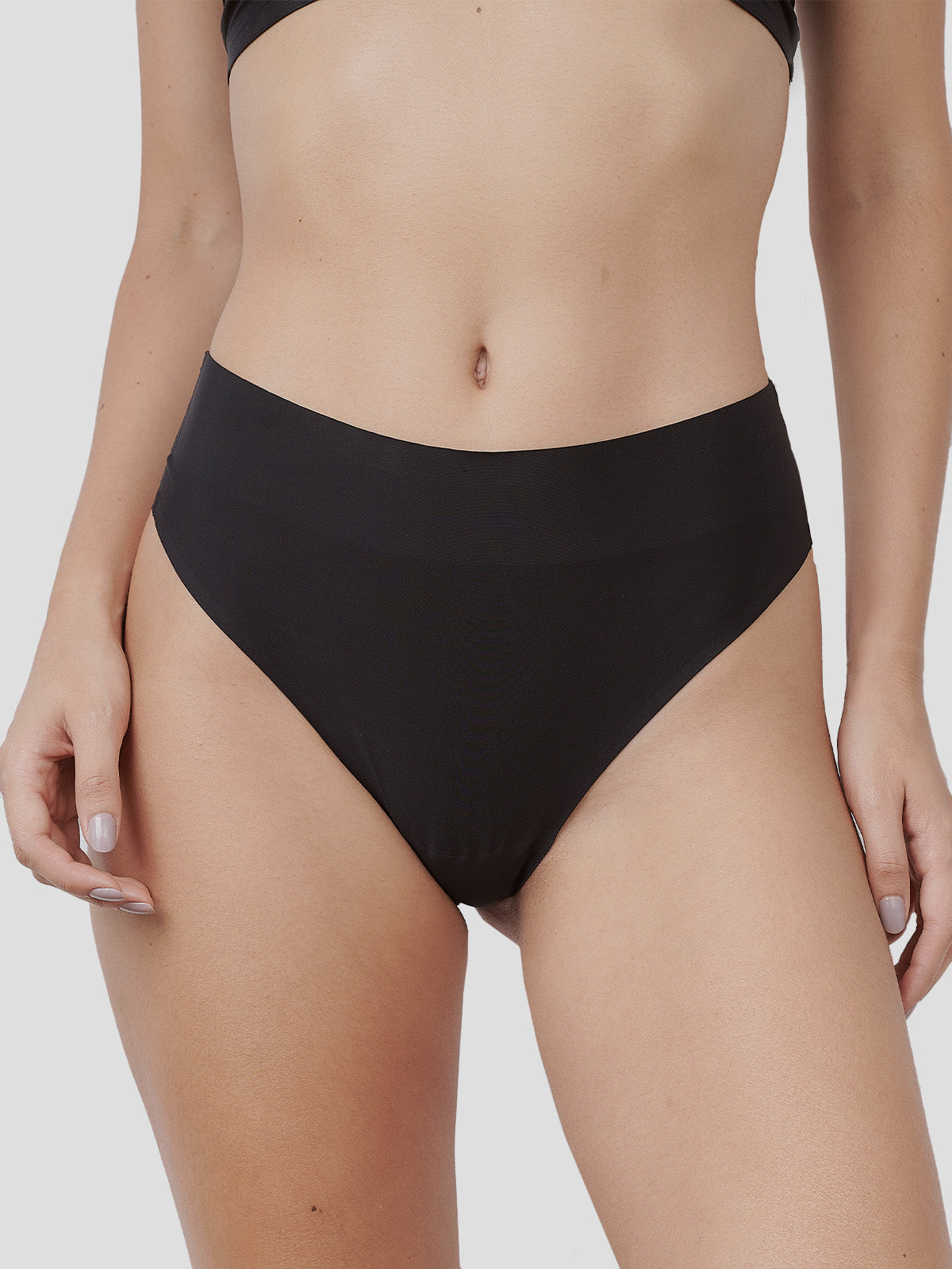 Kit Segunda Pele: Biquini Regular Preto, Biquini Cintura Alta Preto e Biquini Redutora Preto