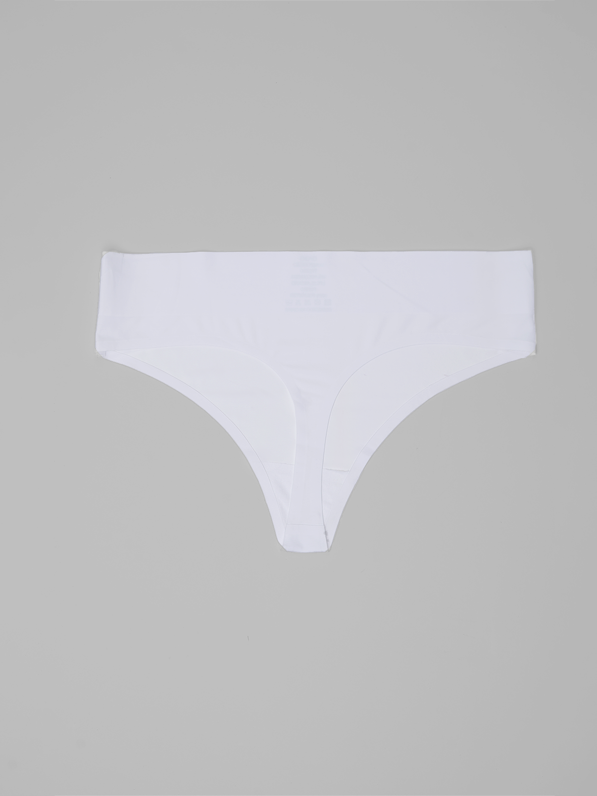 Kit com 6 Calcinhas Fio Dental Cintura Alta Sem Costura Segunda Pele Branco - R$34,98 cada