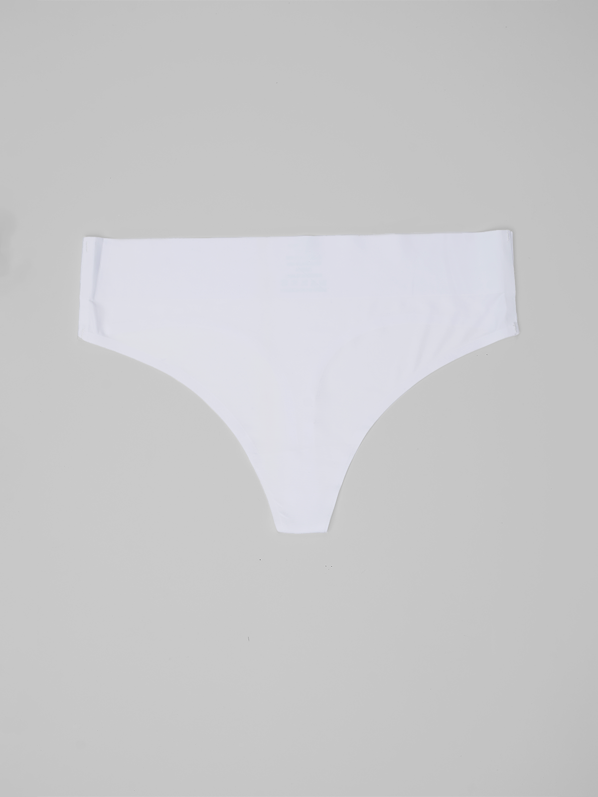 Kit com 10 Calcinhas Fio Dental Cintura Alta Sem Costura Segunda Pele Branco - R$24,95 cada