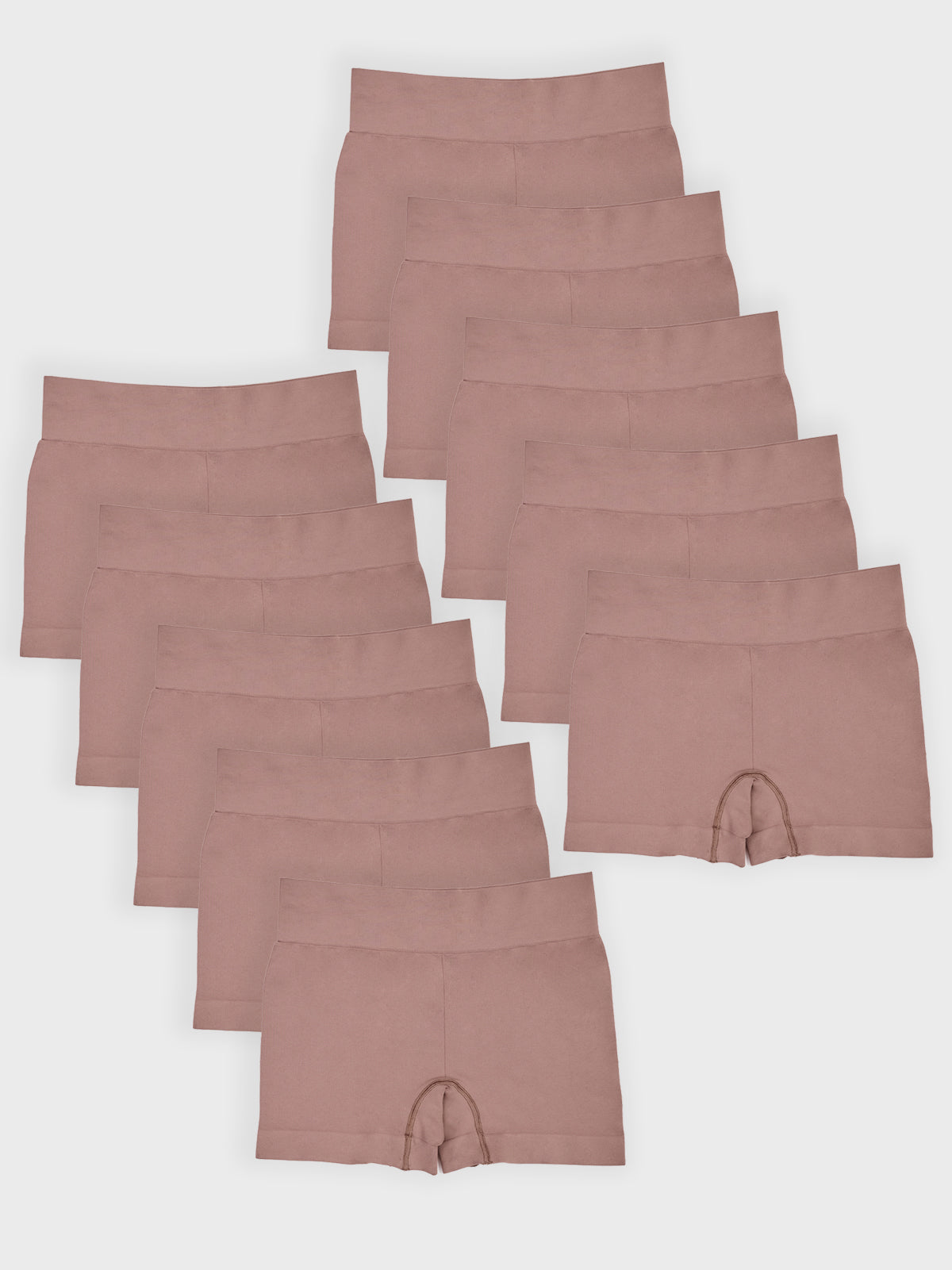 Kit com 10 Calcinhas Boxer Boyshort Sem Costura Premium Marrom Cacau - R$ 76,49 cada