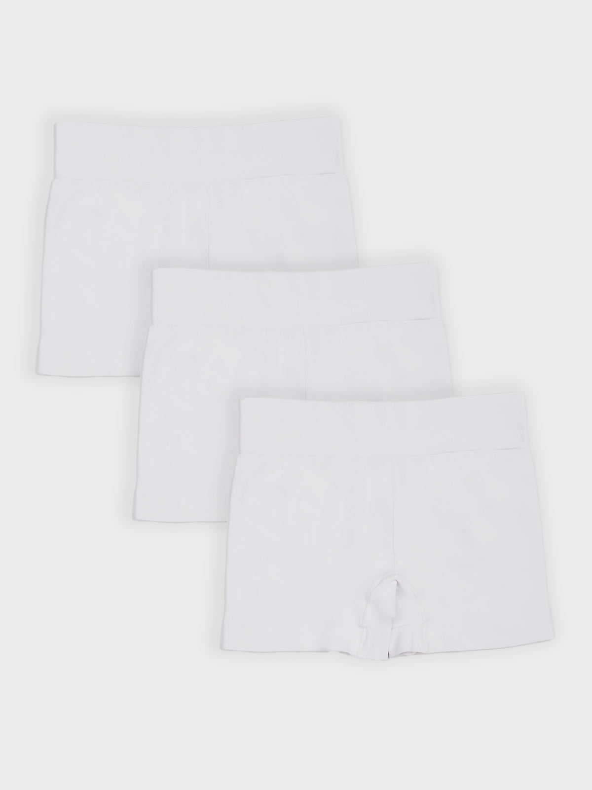 Kit com 3 Calcinhas Boxer Boyshort Sem Costura Premium Branco - R$85,63 cada