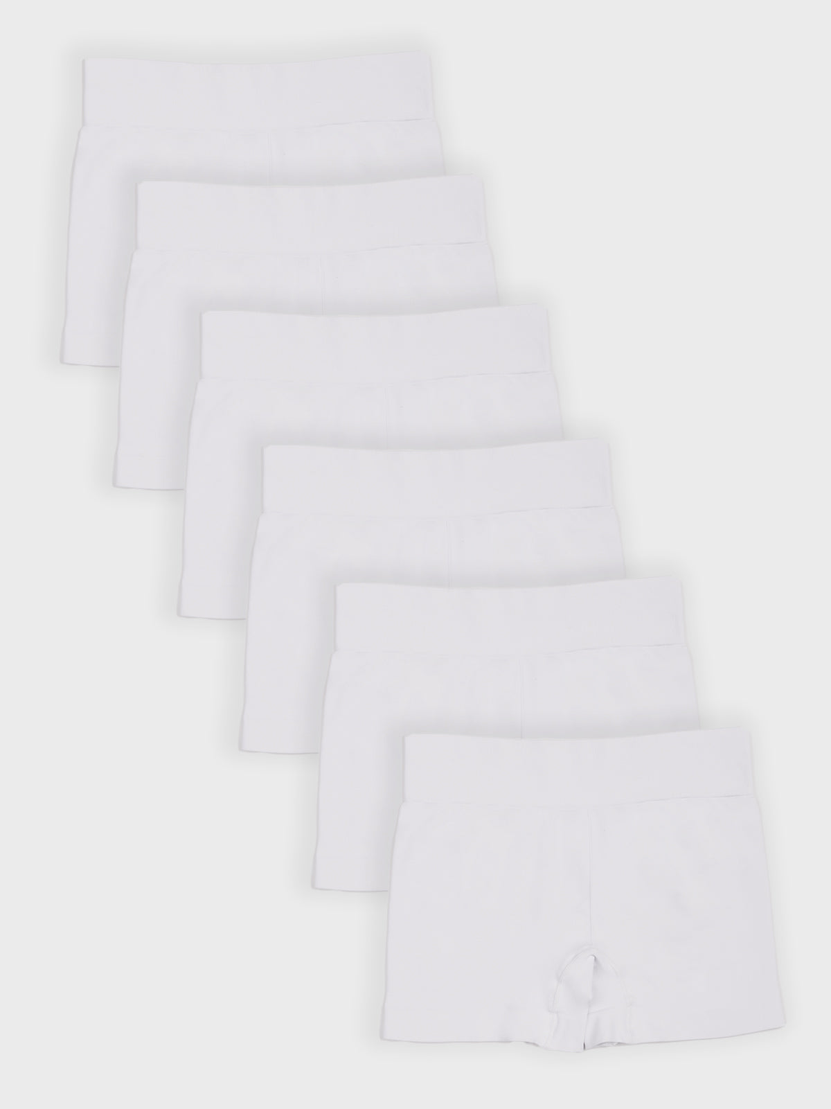 Kit com 6 Calcinhas Boxer Boyshort Sem Costura Premium Branco - R$80,98 cada