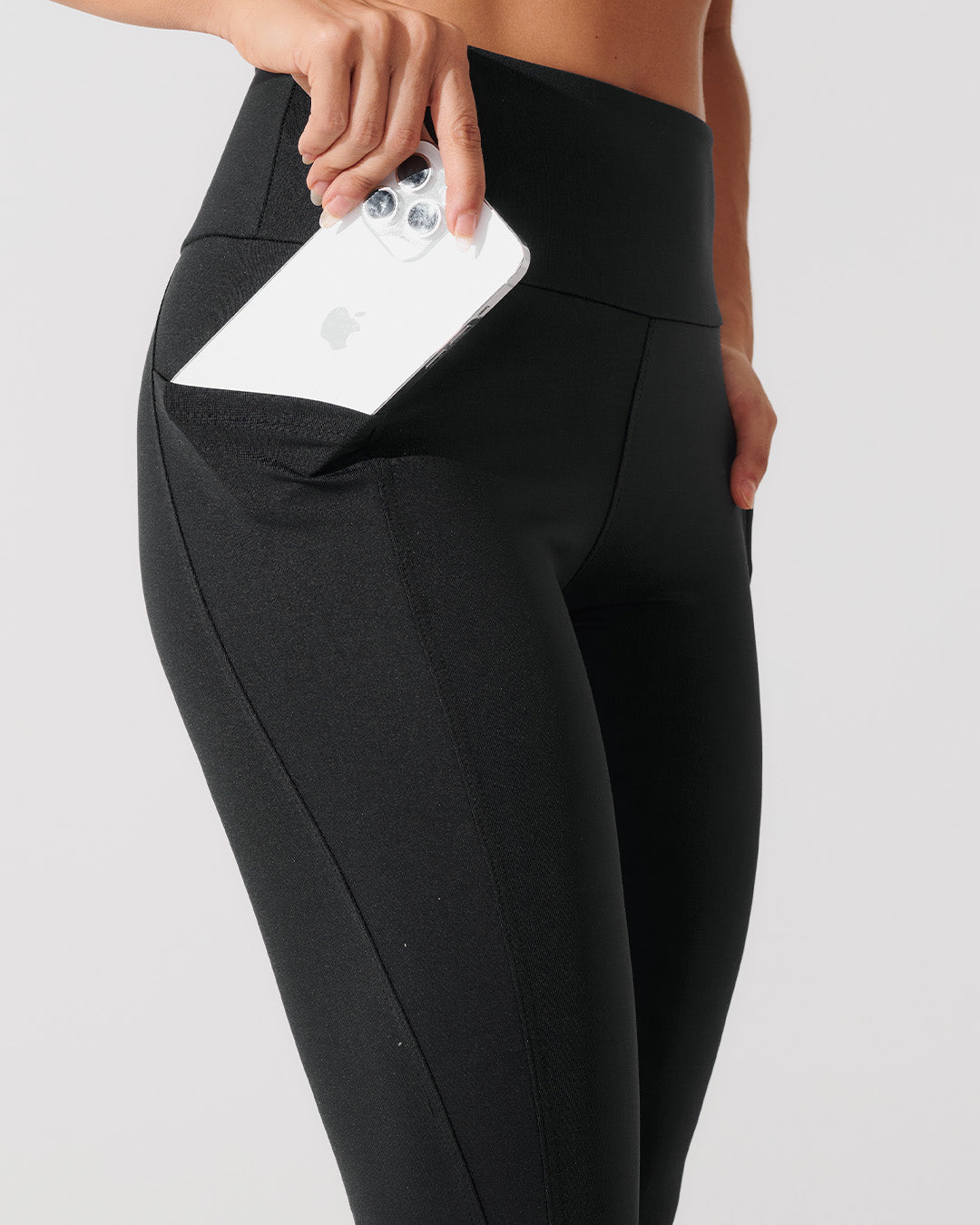 Calça Legging de Compressão com Forro Preto