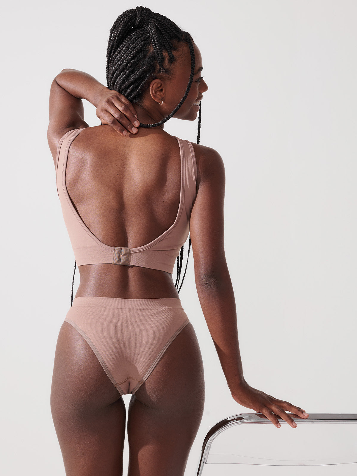 Conjunto Sutiã Modelador + Calcinha Biquíni Premium Marrom Cacau