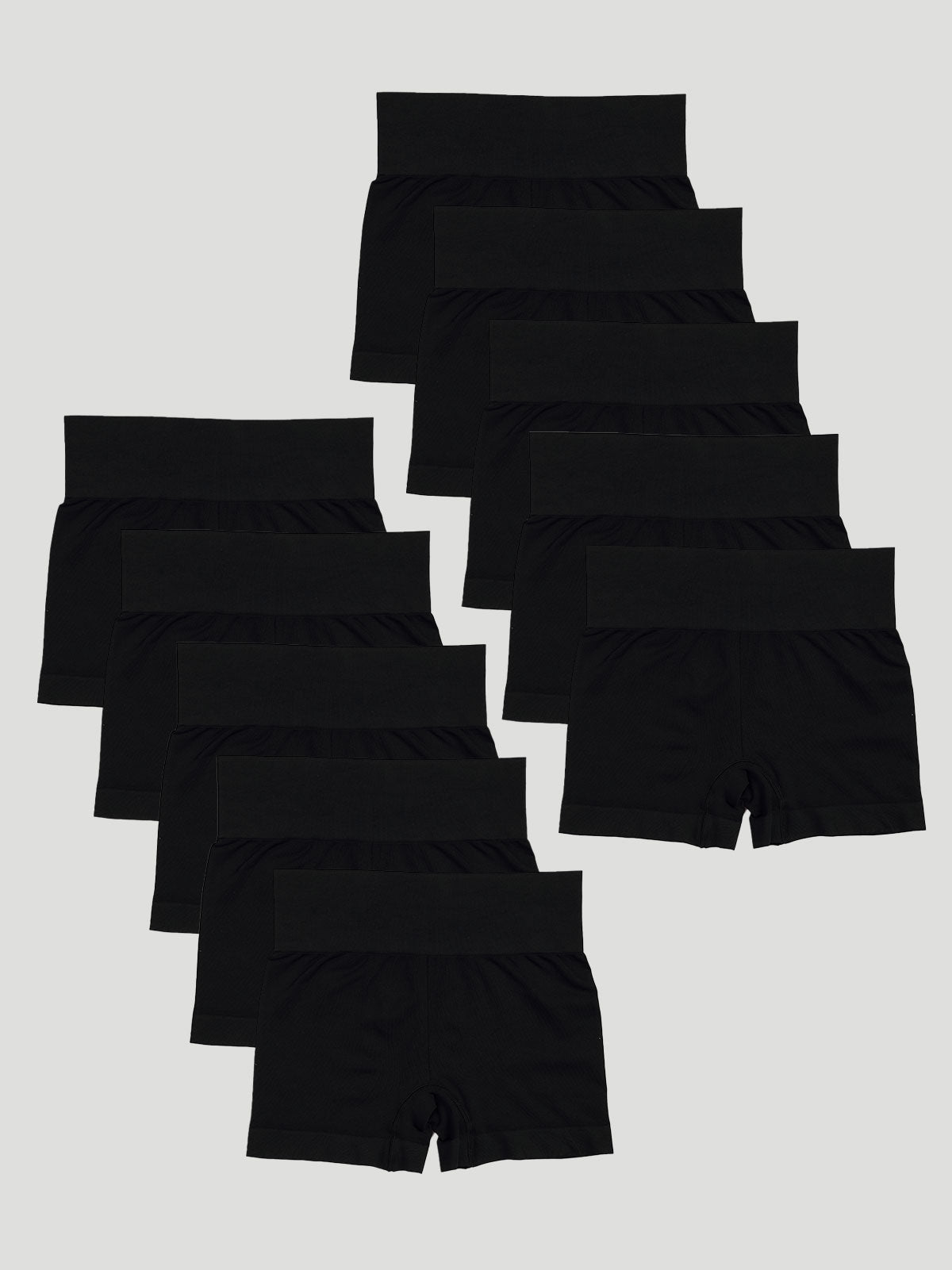 Kit com 10 Calcinhas Boxer Modeladora Sem Costura Premium Preto - R$84,99 cada
