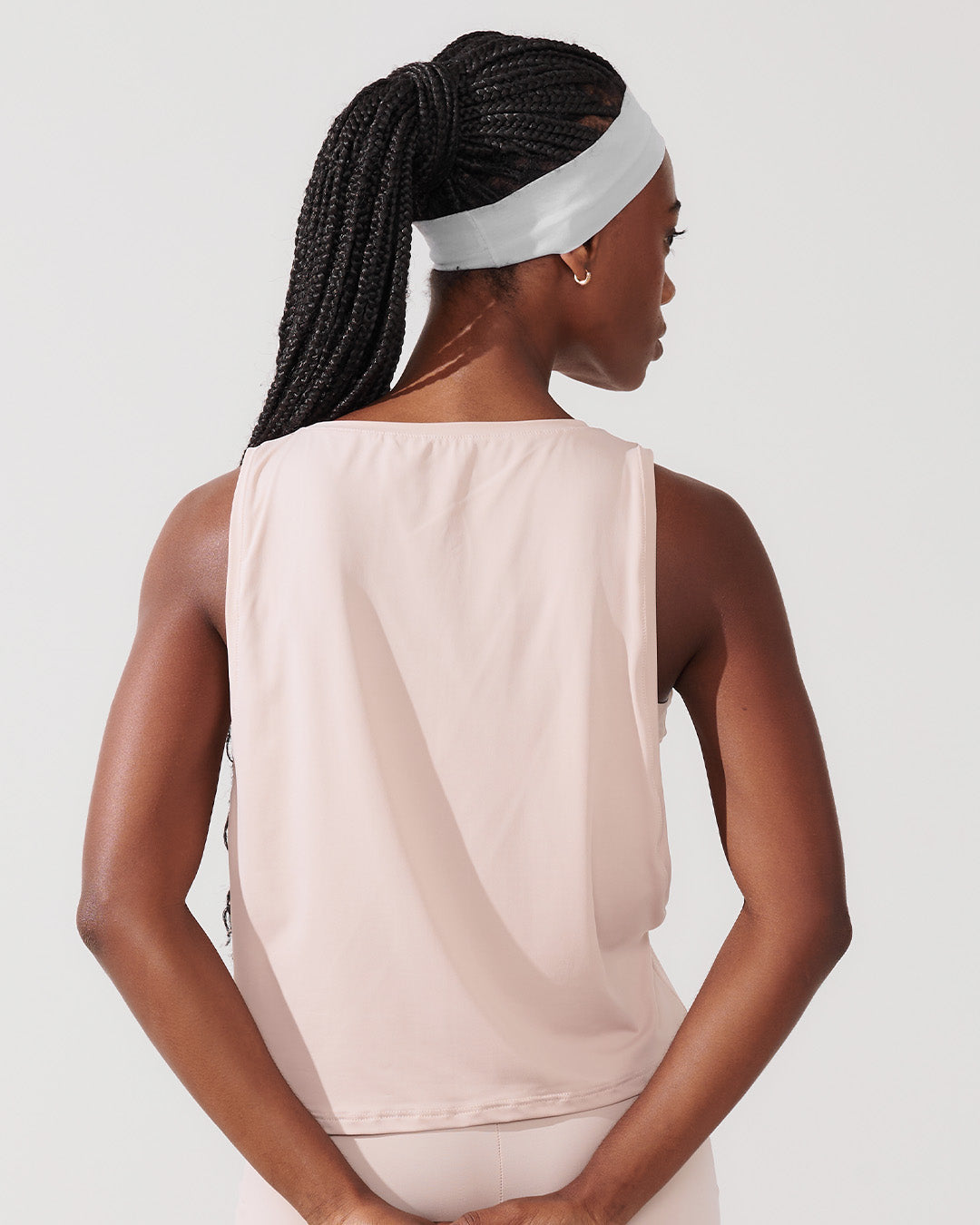 Regata Cropped com Cava Ampla Bege