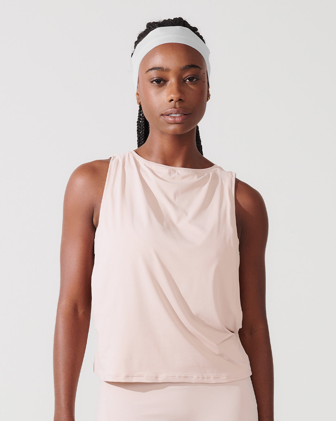 Regata Cropped com Cava Ampla Bege