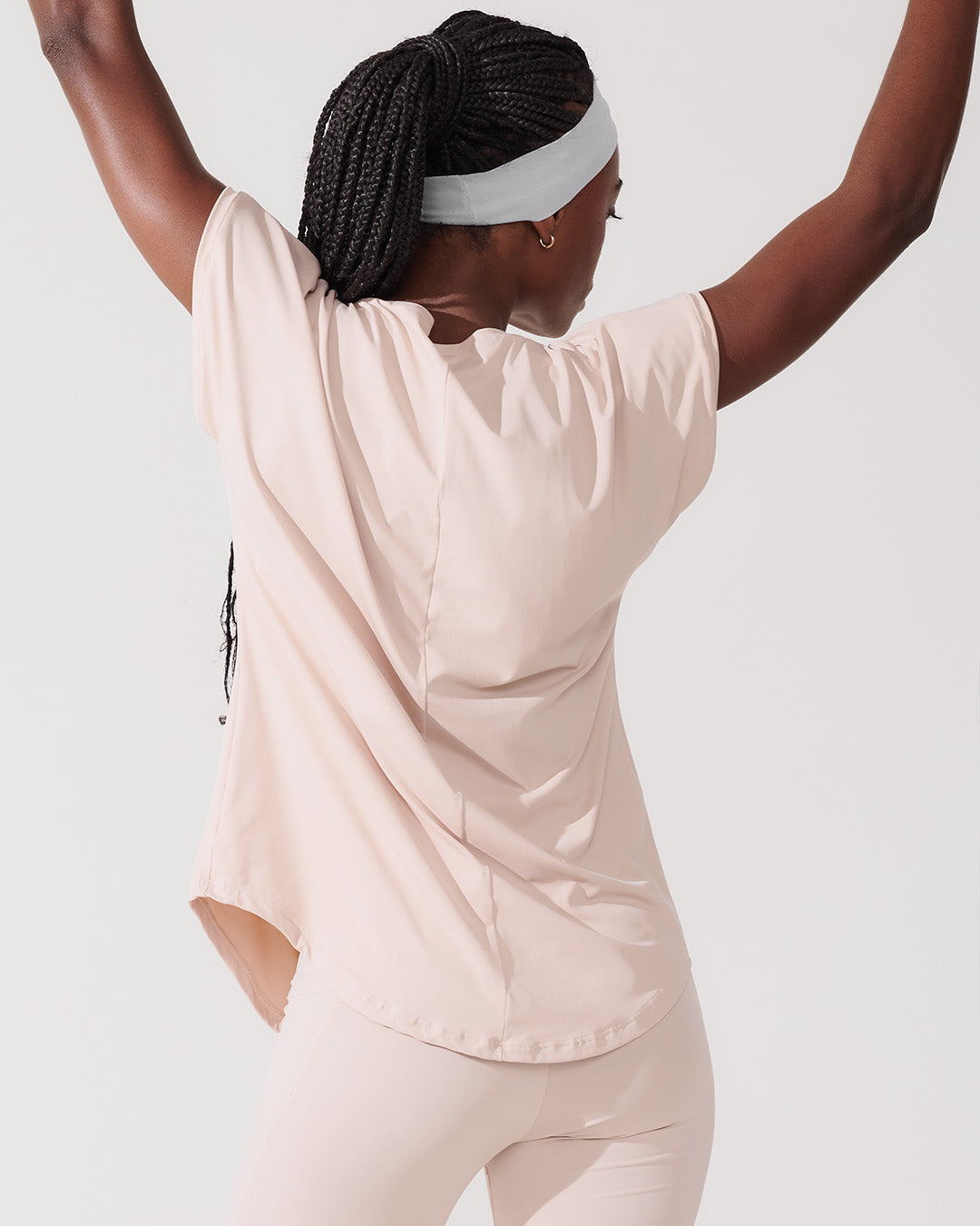 T-Shirt Essencial Alongada Bege