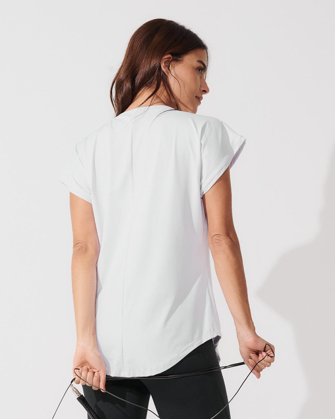 T-Shirt Essencial Alongada Branco