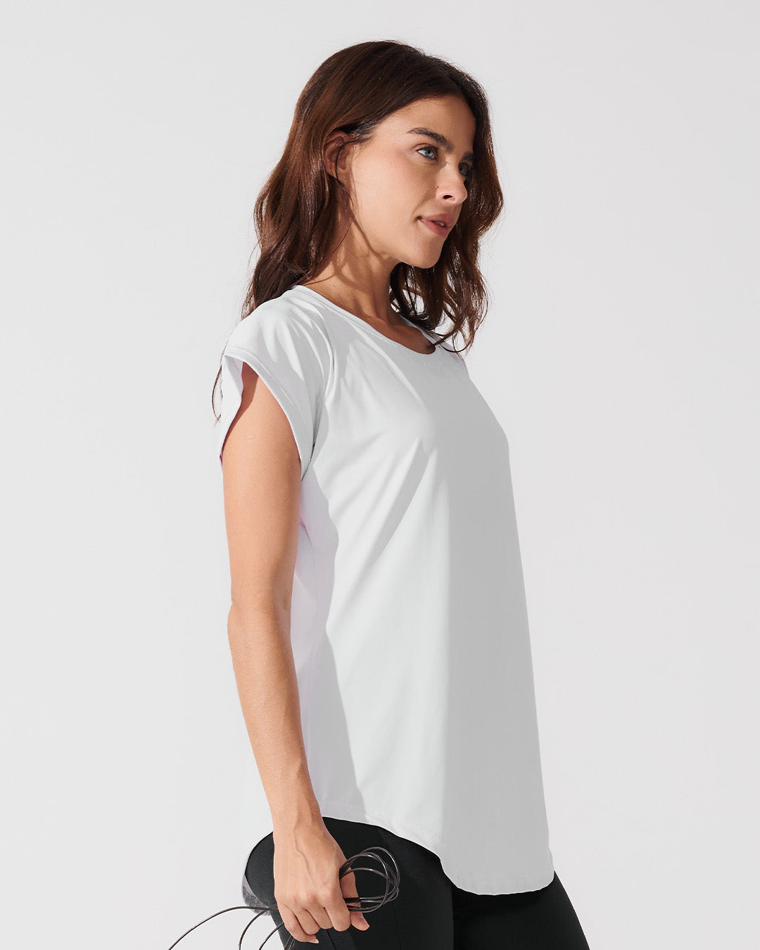 T-Shirt Essencial Alongada Branco