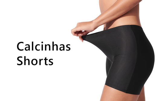 Calcinha shorts que modela sem apertar — e desaparece sob qualquer roupa
