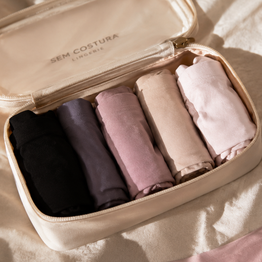 Guarda-Roupa Íntimo Cápsula para Quem Viaja Leve com Mala de Mão