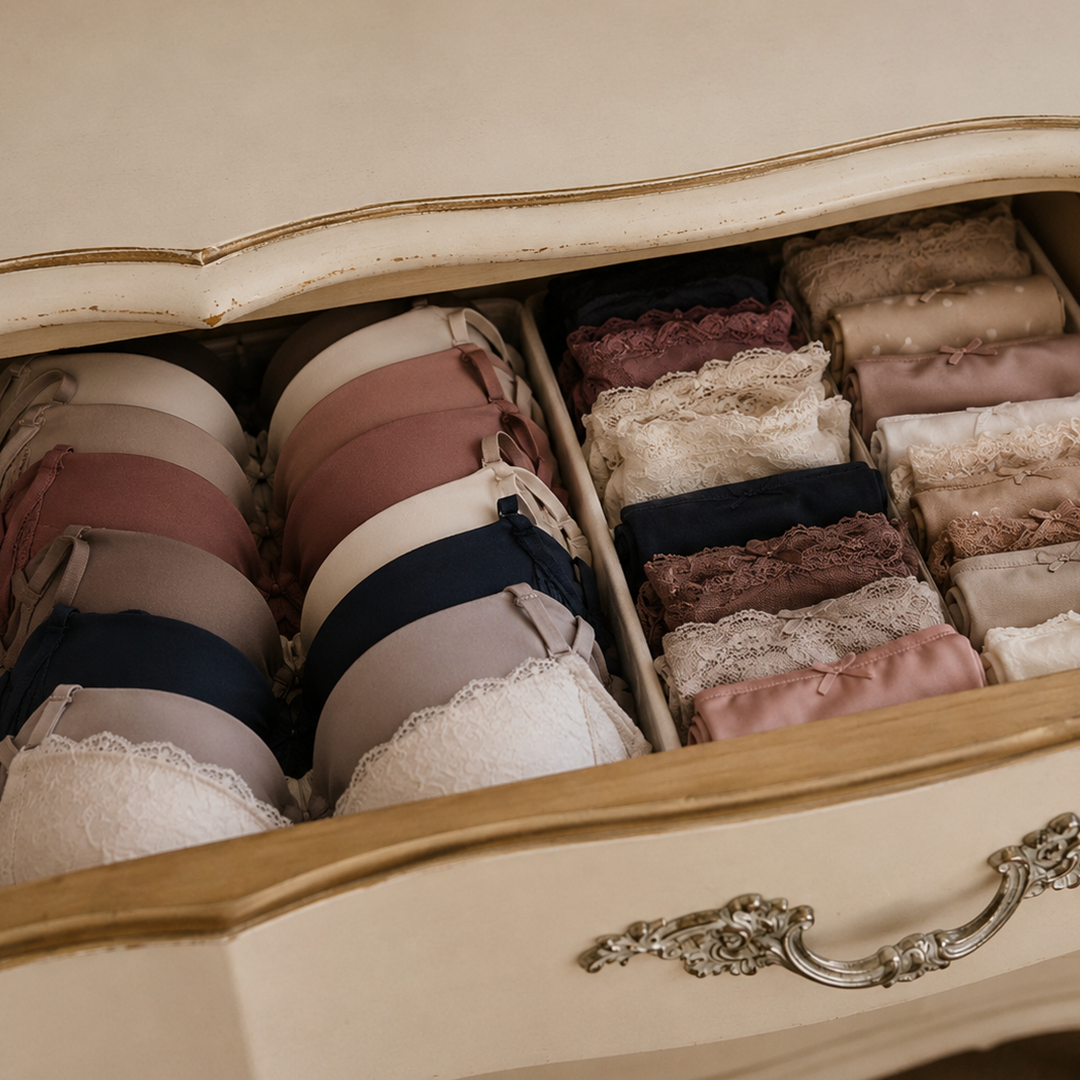 Como organizar a gaveta de moda íntima de uma vez por todas