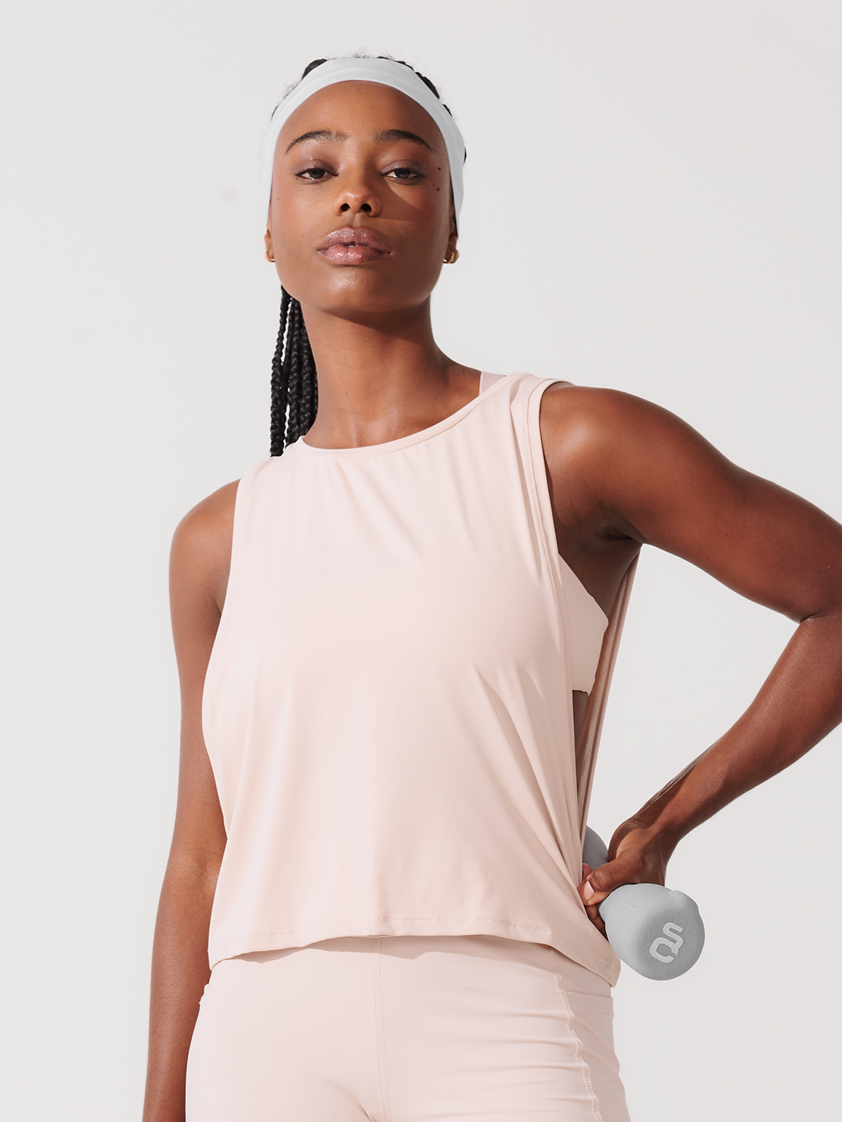 Regata Cropped com Cava Ampla Bege