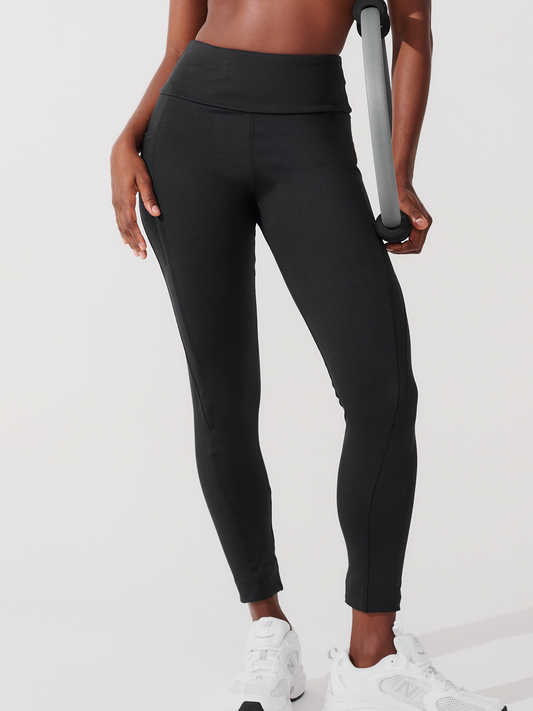 Calça Legging de Compressão com Forro Preto