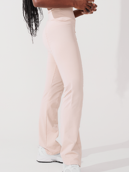 Calça Flare Bailarina Bege