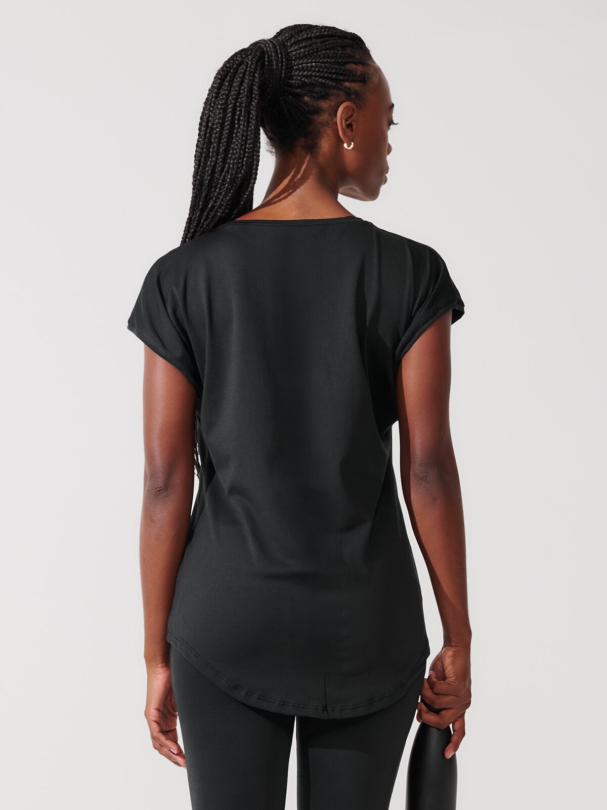 T-Shirt Essencial Alongada Preto
