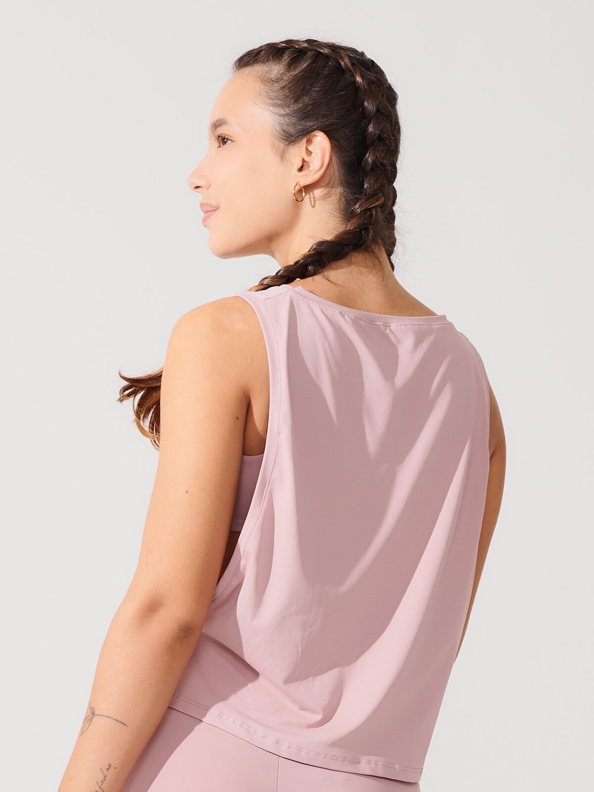 Regata Cropped com Cava Ampla Rose