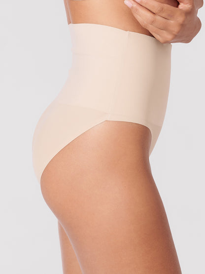 Kit com 3 Calcinha Caleçon Modeladora Sem Costura Segunda Pele Bege - R$116,90 cada