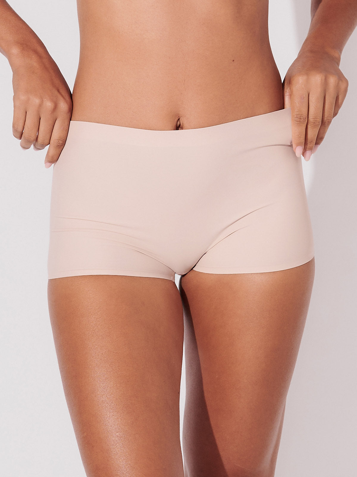 Calcinha Boxer Boyshort Sem Costura Segunda Pele Rose