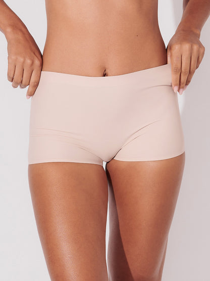 Calcinha Boxer Boyshort Sem Costura Segunda Pele Rose