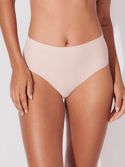 Kit com 10 Calcinhas Caleçon Sem Costura Segunda Pele Rose - R$41,90 Cada
