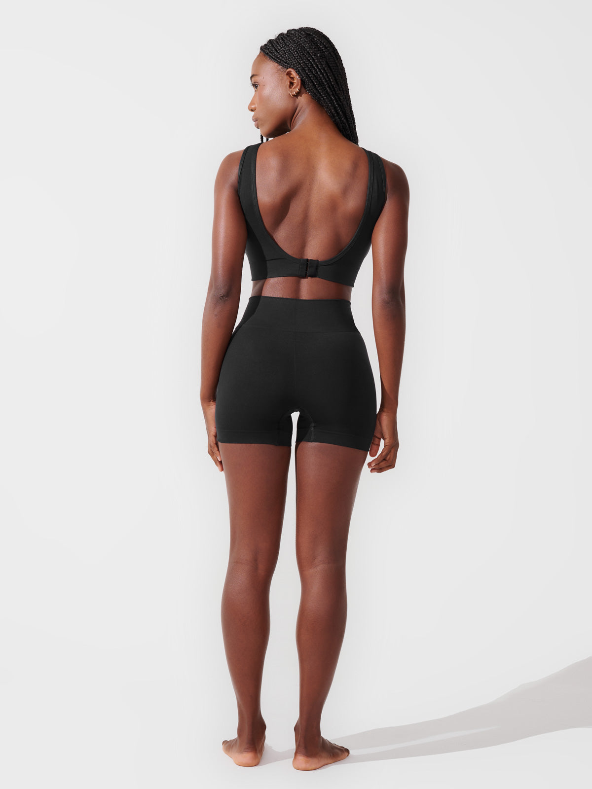 Conjunto Calcinha Boxer Modeladora Premium Preto + Sutiã Modelador Premium Preto