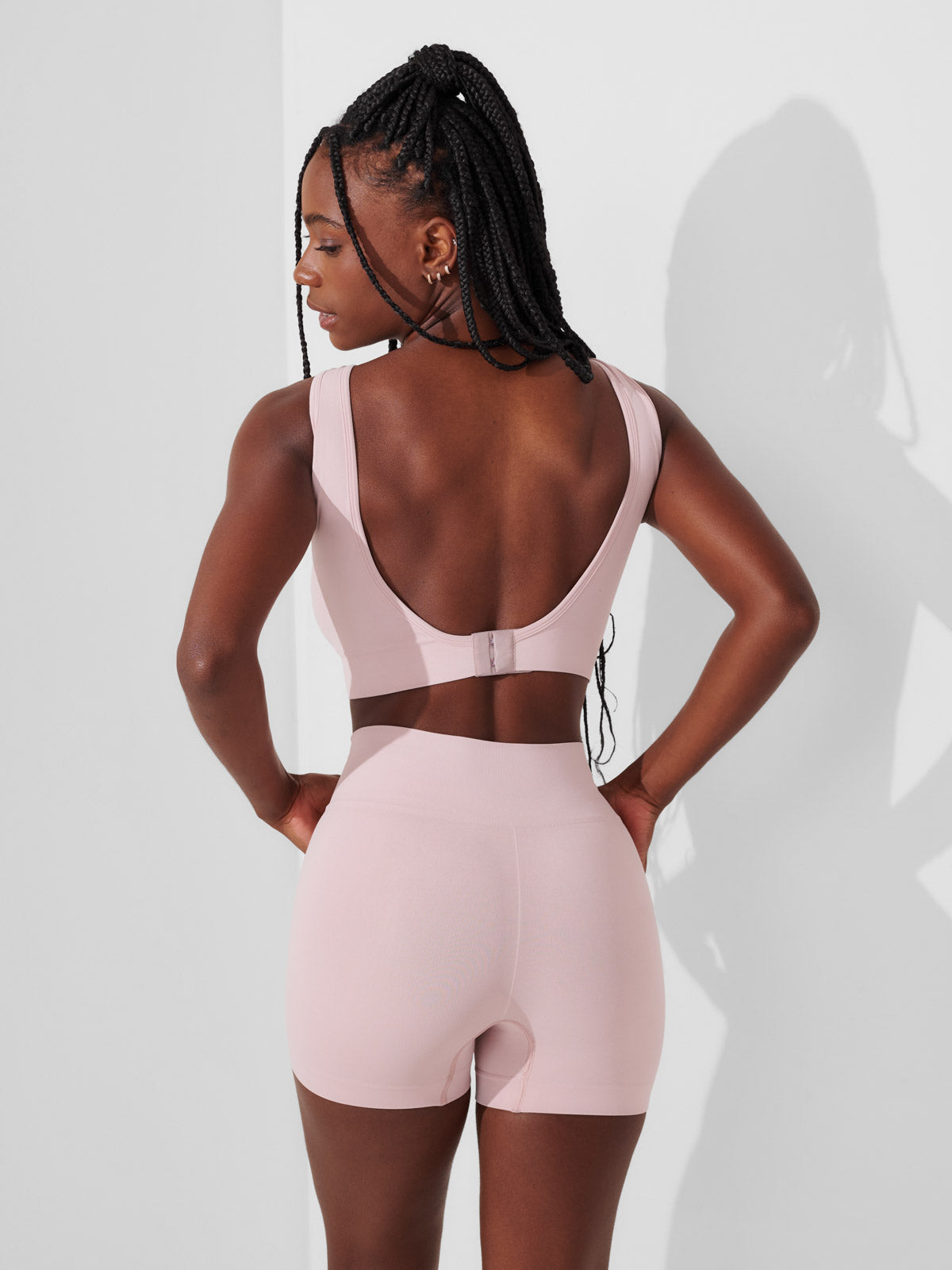 Conjunto Calcinha Boxer Modeladora Premium Rose + Sutiã Modelador Premium Rose